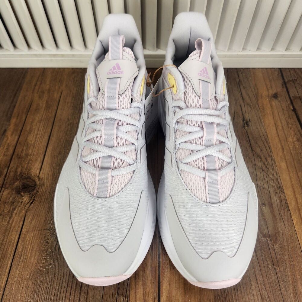 Adidas Bounce Alphaedge+ IF7286 Womens Size 9.5 Gray Pink Running Sneakers Shoes - Picture 9 of 11